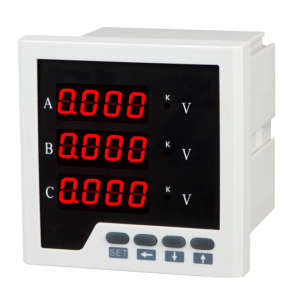 3 Phase Electric Digital Voltage Meter with Analog Output